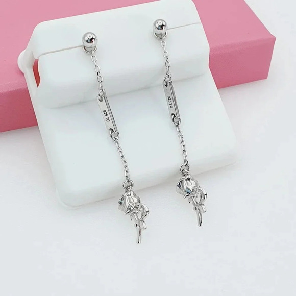 "925 Sterling Silver Cubic Zirconia Earrings, U19254684 - Picture 3 of 11